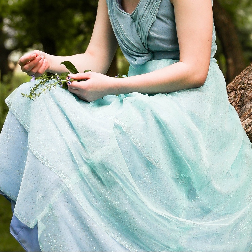 Mint sparkle gown